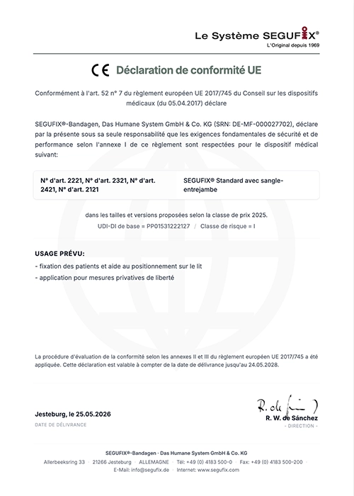 Déclaration de conformité