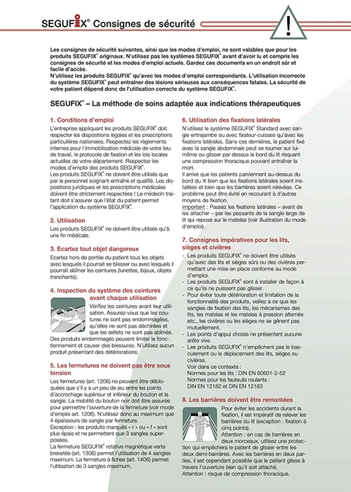 Information sur la sécurité